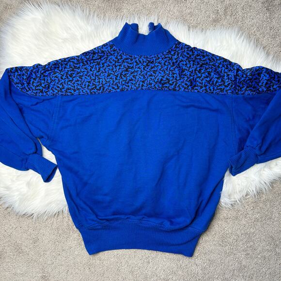 KAELIN SKIWEAR Vintage 80s Sweatshirt Womens Size Medium Skiing Winter Après Ski - Picture 4 of 7